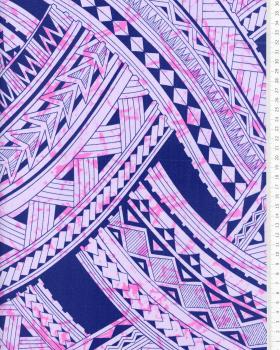 Polynesian fabric AVAE Purple - Tissushop